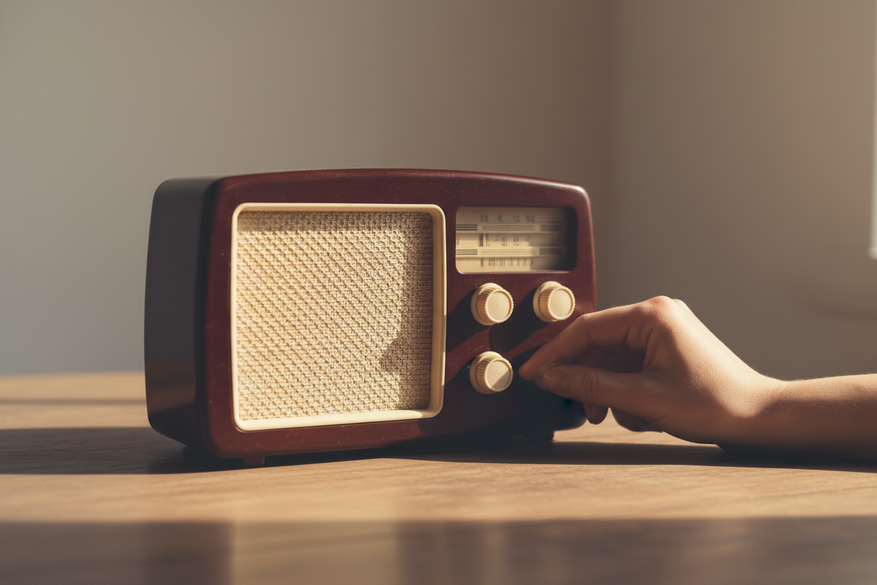 Person pausing and breathing to calm negative self talk in relationships